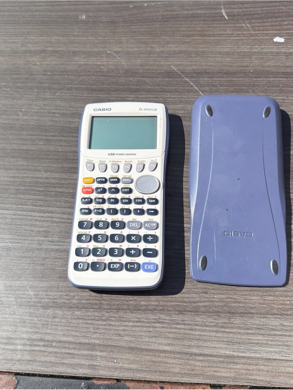 Casio FX-9750 GII Graphing Calculator Pink with Slide Cover, Tested Working